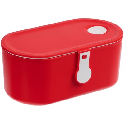 Ланчбокс Lunch Break, красный с белым-0