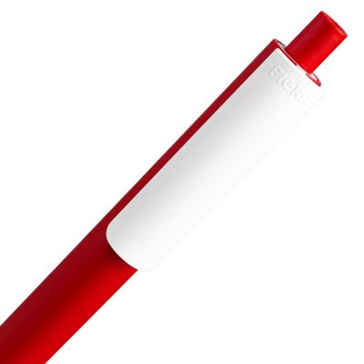 Ручка шариковая Pigra P03 Mat, красная с белым-3