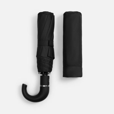 Зонт складной Hooklook, черный-3