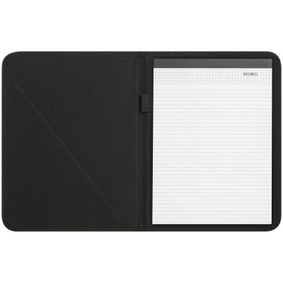 Папка с блокнотом Visitor, черная-1