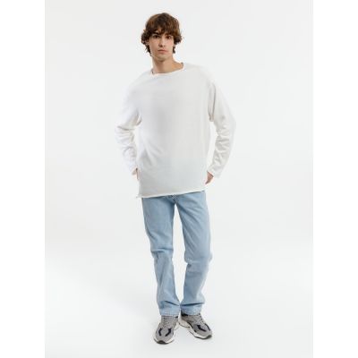 Лонгслив унисекс Siluetti Fuori, молочно-белый-5