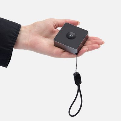 Внешний аккумулятор с беспроводной зарядкой Aura Power 5000 мАч, серый-5