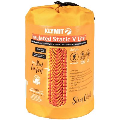 Надувной коврик Insulated Static V Lite, оранжевый-4