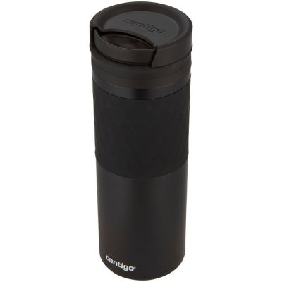Термостакан Twistseal Glaze, вакуумный, матовый черный-0