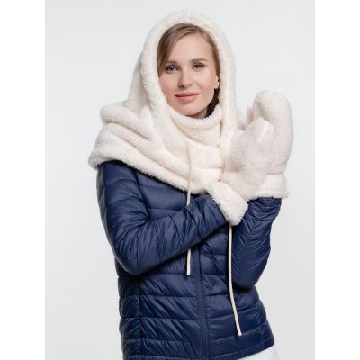 Балаклава-капюшон Flocky, молочно-белая-5