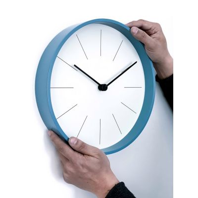 Часы настенные Moon, голубые-3