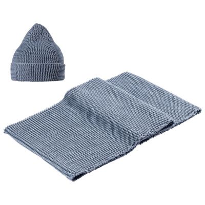 Шапка Brugge Even, голубой меланж-5