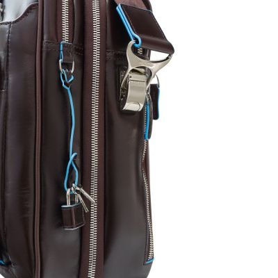 Сумка мужская для ноутбука Piquadro Blue Square, коричневая-4
