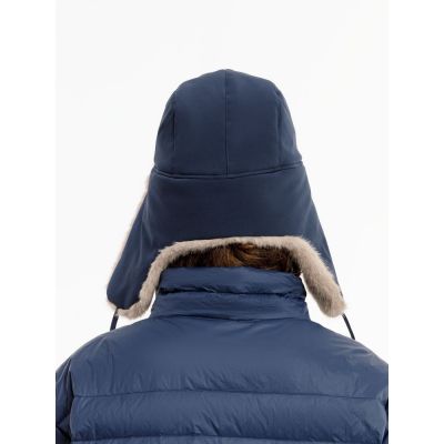 Шапка-ушанка Wasa, темно-синяя-15