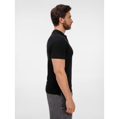 Рубашка поло унисекс Tervise, черная-5