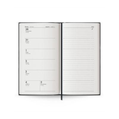 Еженедельник Baza, датированный, черный-4