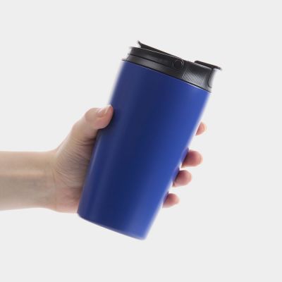 Термостакан с двумя поильниками Duetta, синий-5