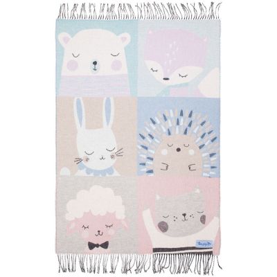 Плед детский Zoo, голубой-4