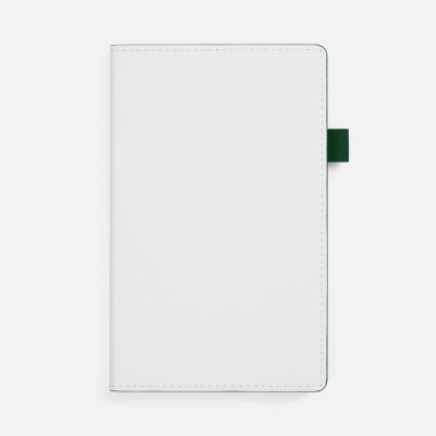 Ежедневник White Shall, недатированный, бело-зеленый-0