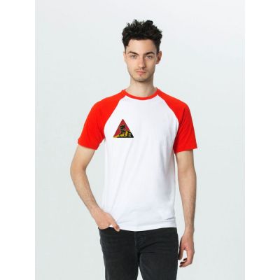 Футболка мужская «Ищи суть», белая с красным-0