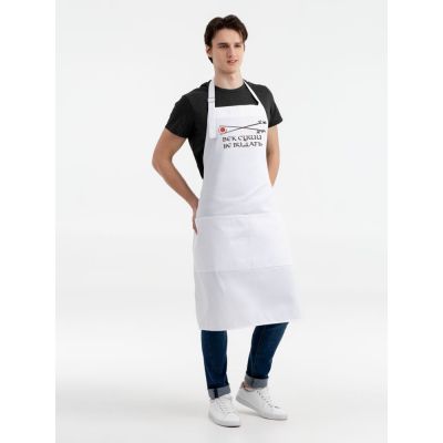 Фартук «Век суши не видать», белый-1