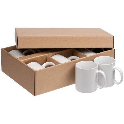 Набор из 6 кружек Promo, белый-1