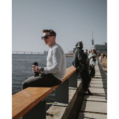 Термостакан Tumbler 470, вакуумный, черный-5