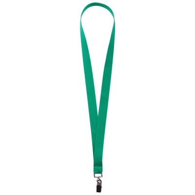 Лента для бейджа Neckband, зеленая-0