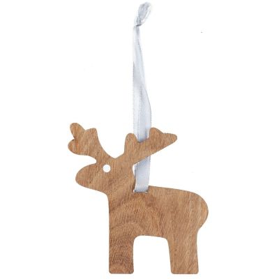 Деревянная подвеска Carving Oak, в форме лося-1