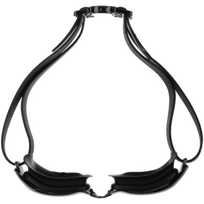 Очки для плавания зеркальные Underwater, черные-3