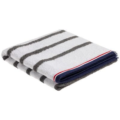 Полотенце Athleisure Strip Large, белое-0