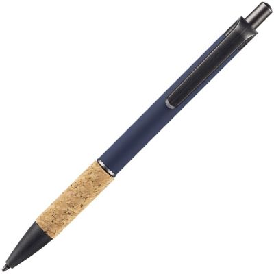 Ручка шариковая Cork, синяя-2