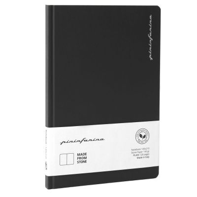 Тетрадь из каменной бумаги Stone Paper, черная, без линовки-1