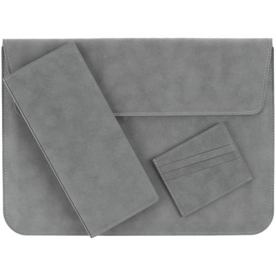 Чехол для ноутбука Nubuk, светло-серый-5