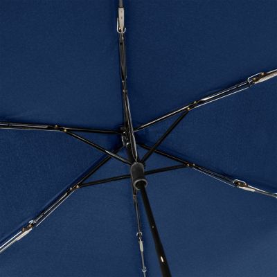 Зонт складной Mini Hit Flach, темно-синий-1