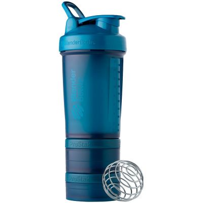 Спортивный шейкер с контейнером ProStak V2, синий-0
