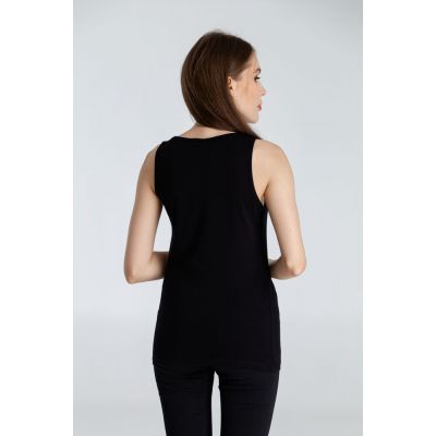 Майка женская «Арт-рокстар. Kiss Me», черная-5