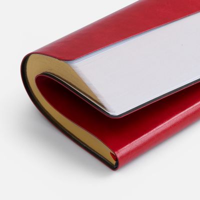 Ежедневник Nebraska Flex, недатированный, красный с золотистым-6