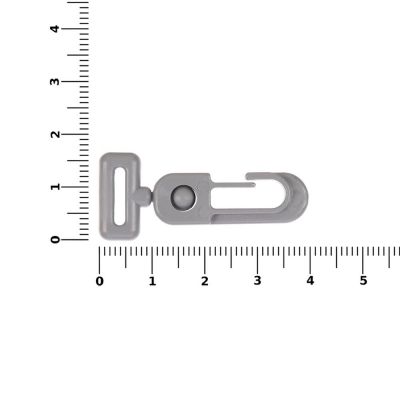 Застежка-карабин Carabine, S, серый-1
