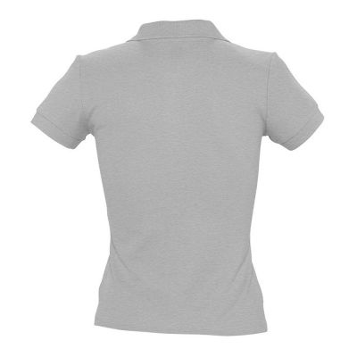 Рубашка поло женская People 210, серый меланж-1
