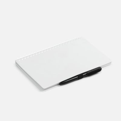 Блокнот на пружине Stone Line, белый-3