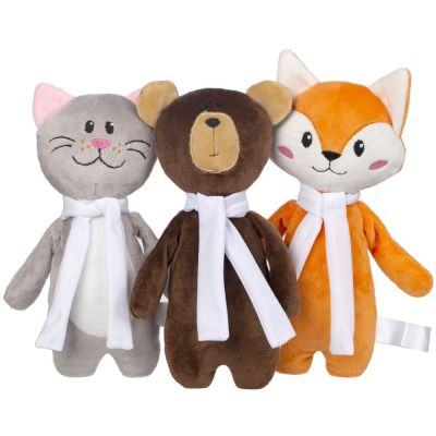 Мягкая игрушка Beastie Toys, лисенок с белым шарфом-3