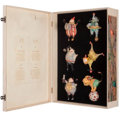 Набор из 6 елочных игрушек Circus Collection-0