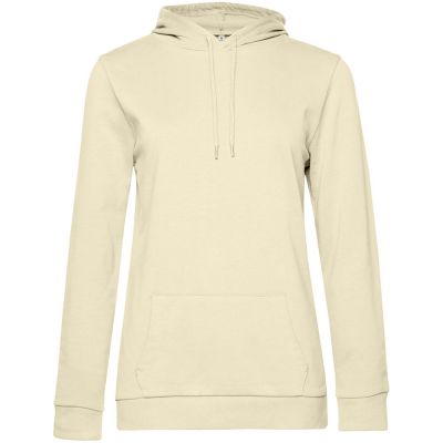 Толстовка с капюшоном женская Hoodie, светло-желтая-0