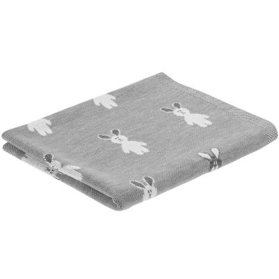 Плед детский с зайками Beastie Toys, серый-3