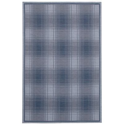 Плед Duotone, синий с белым-3