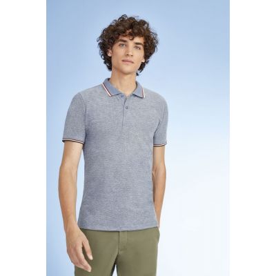 Рубашка поло мужская Paname Men, черный меланж-3