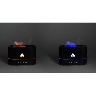 Увлажнитель-ароматизатор с имитацией пламени Fuego, черный-13