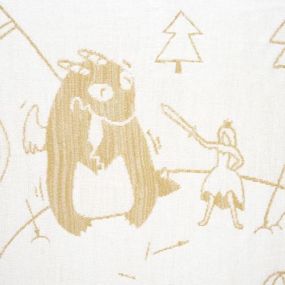 Плед Draconia, белый с золотистым-4