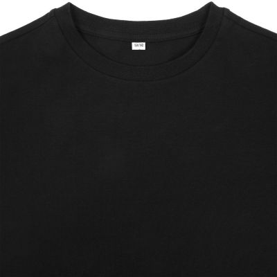 Футболка детская оверсайз Teezer, черная-2