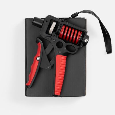 Эспандер кистевой пружинный Motive Power, черный с красным-4