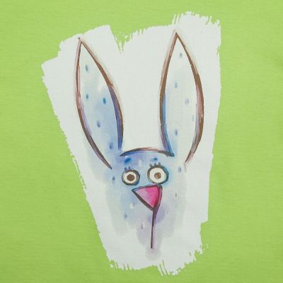 Футболка детская Funny Animals, зеленое яблоко-1