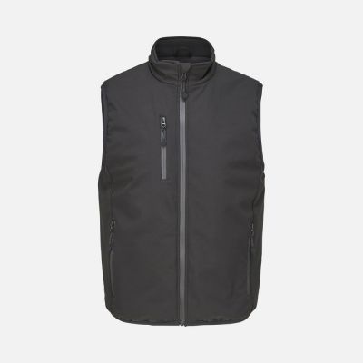 Жилет софтшелл унисекс Falcon BW, черный-0