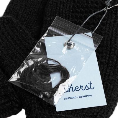 Варежки Brugge, черные-5