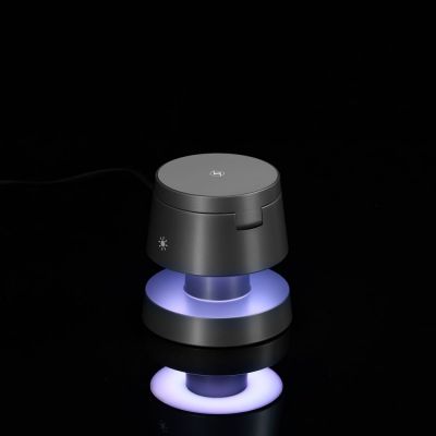 Станция беспроводной зарядки с подсветкой Lume, серая-6